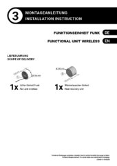 Functional unit SmartFan Pro BT – Installation instruction