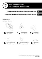 Fassadenelement silentAir Front – Montageanleitung