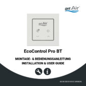 Steuerung EcoControl Pro BT – Montage- und Bedienungsanleitung